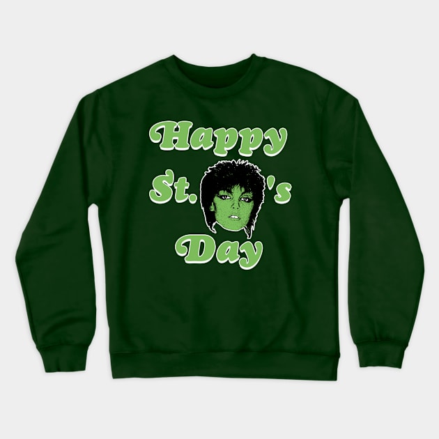 Happy St Pat Benatar's Day Crewneck Sweatshirt by darklordpug